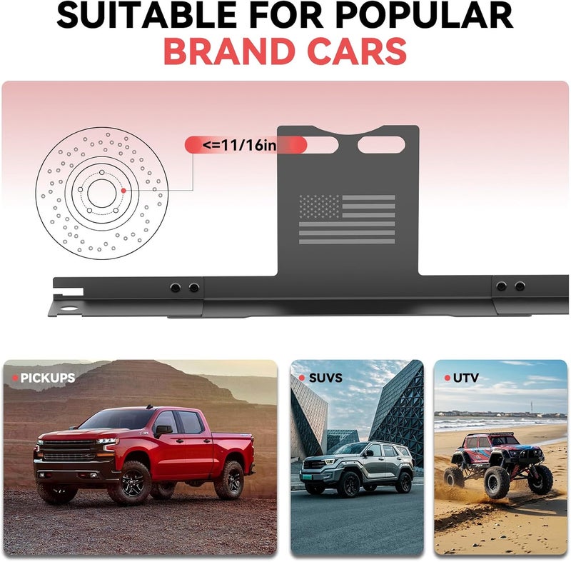 Surfcabin Wheel Alignment Tool – Toe Alignment Plates with Digital Angle Finder, Heightened Design, 2 Imperial Tape Measures, Fits Most Cars, Trucks, and SUVs - Image 4